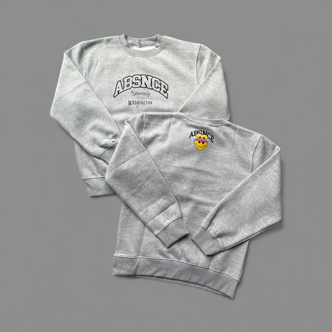 ABSNCE University “Smiley” Crewneck Sweater